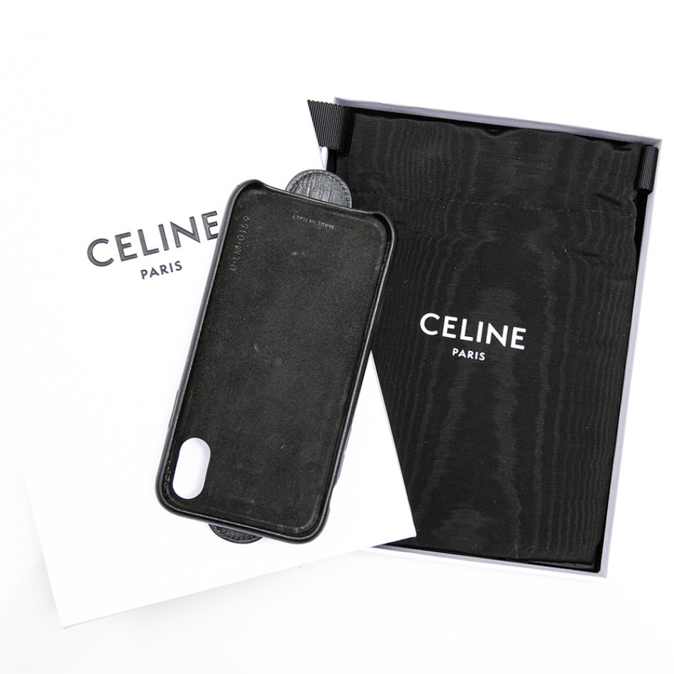 Чехол кожаный на IPhone XS CELINE , ЕА/0107