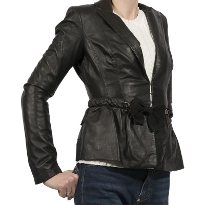 Женская куртка кожаная ELISABETTA FRANCI , ААП/008